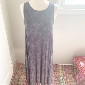 Old Navy Gray Printed Tank Dress